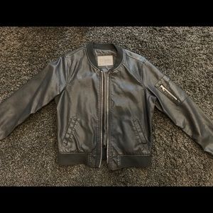 Leather black jacket